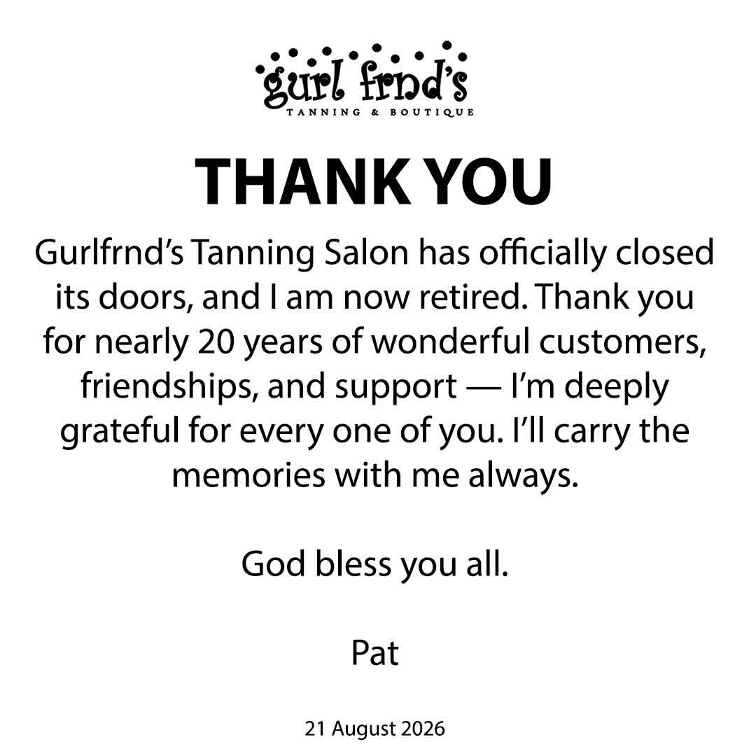 We are closed